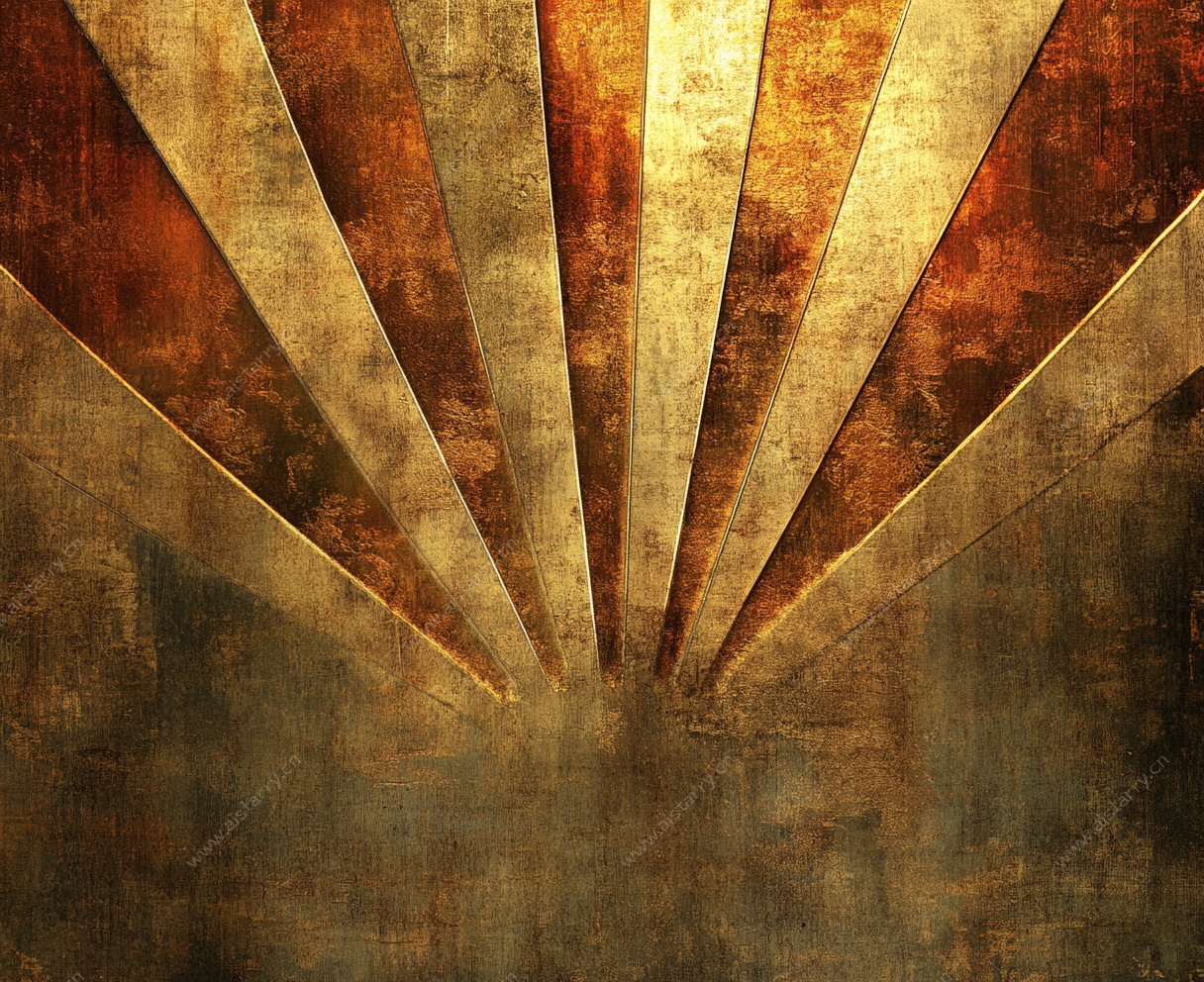 复古放射状金属质感背景