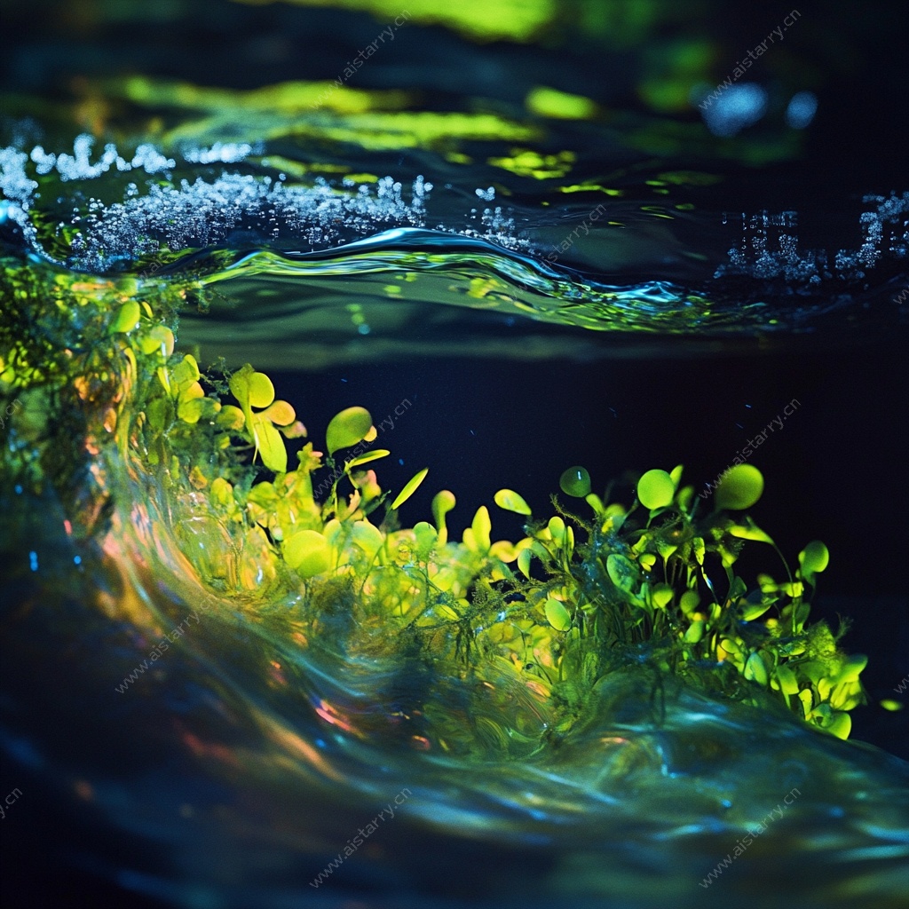水下绿植的灵动光影世界
