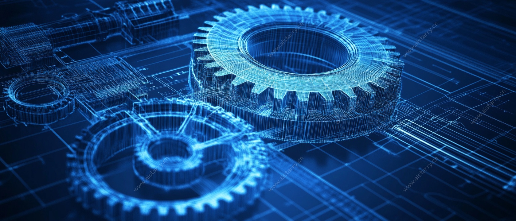 科技感齿轮背景图