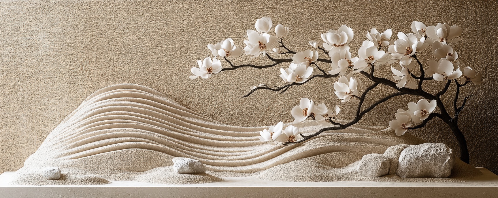 中式白玉兰摆件艺术景观