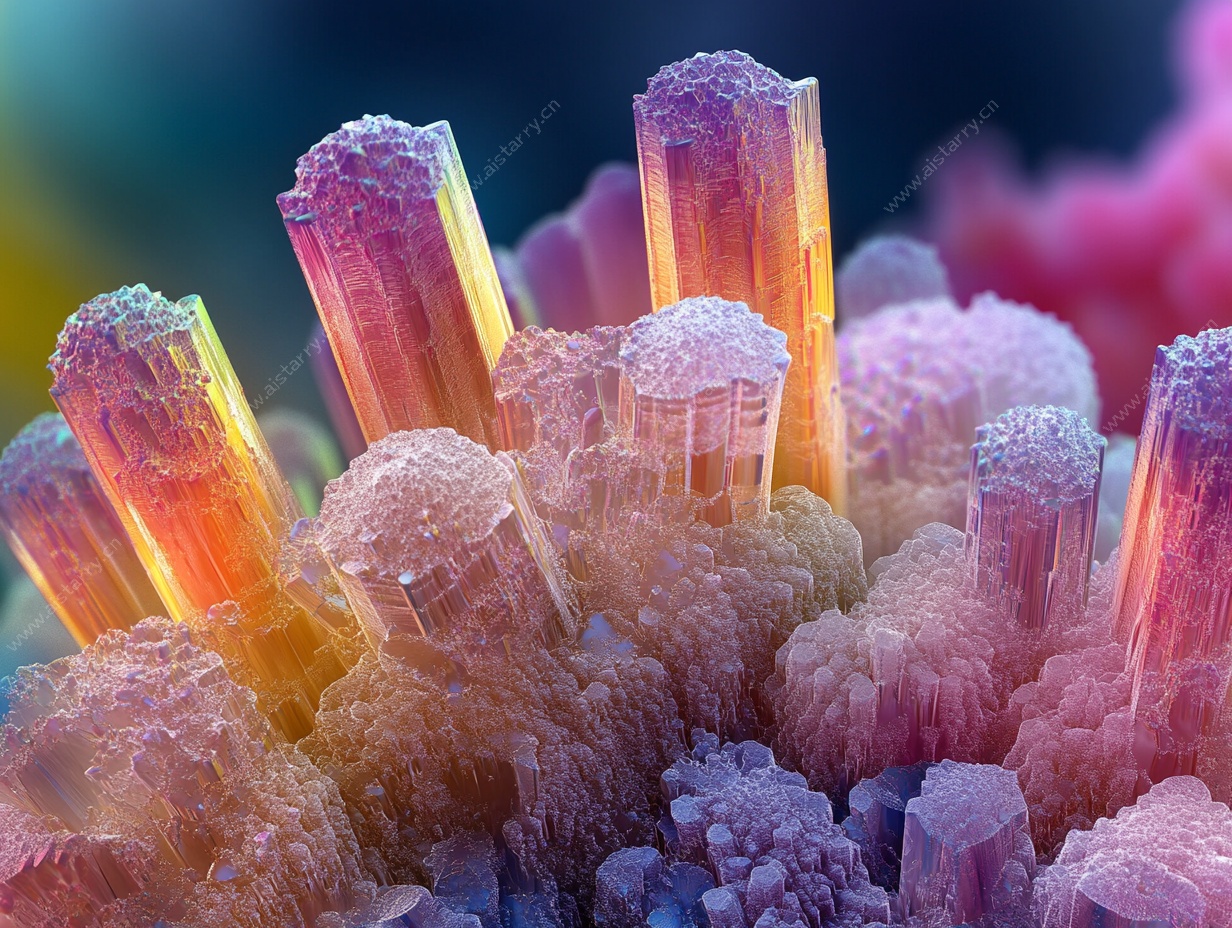 梦幻多彩晶体微观景观