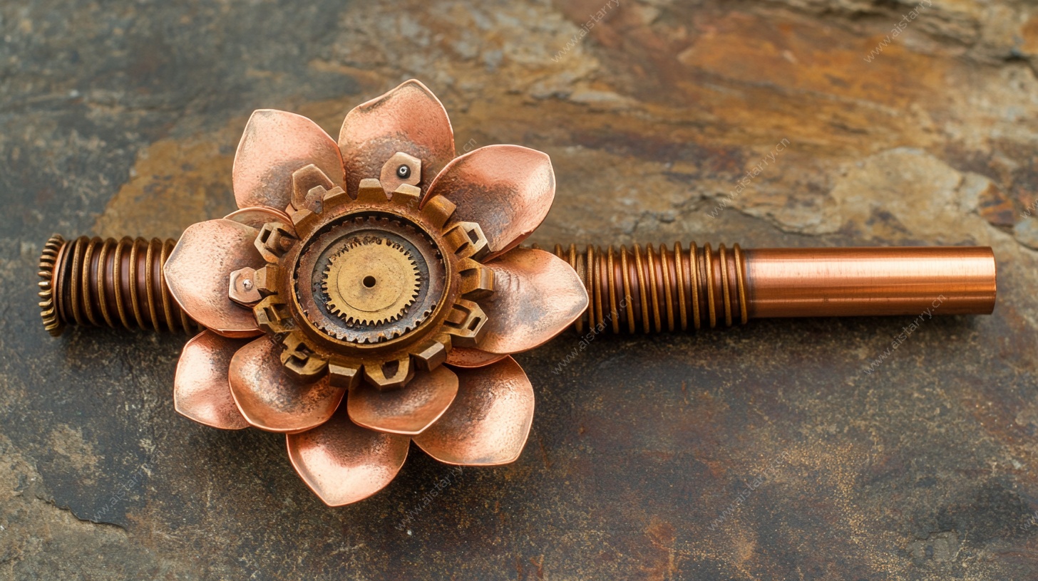 铜制花朵装饰物件