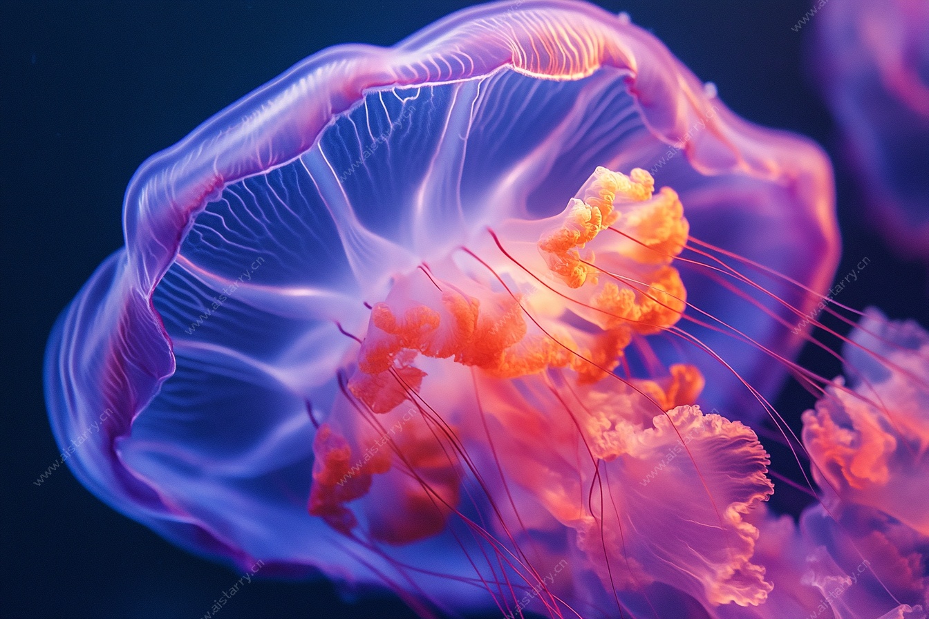 梦幻水母特写
