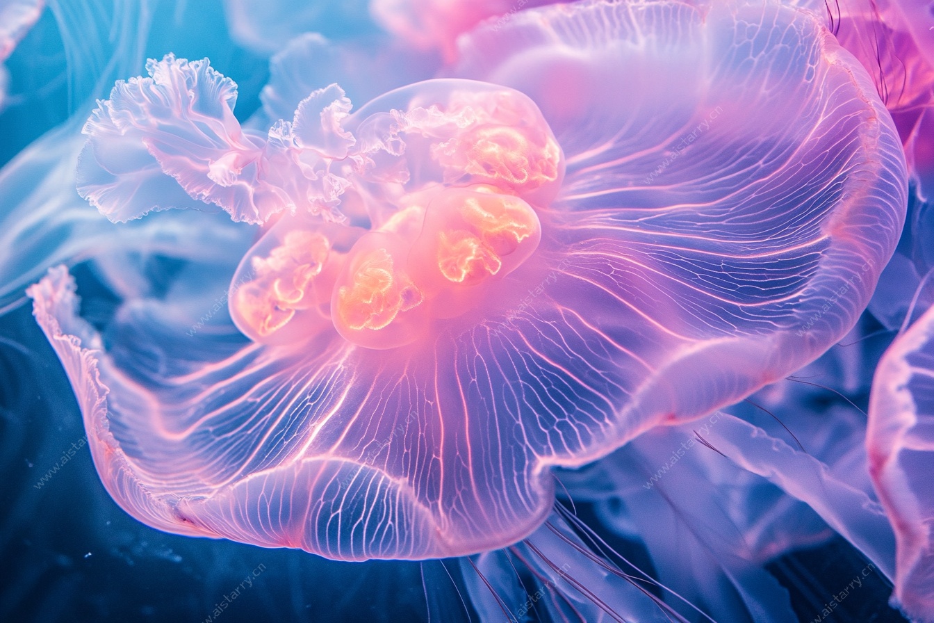 梦幻水母特写