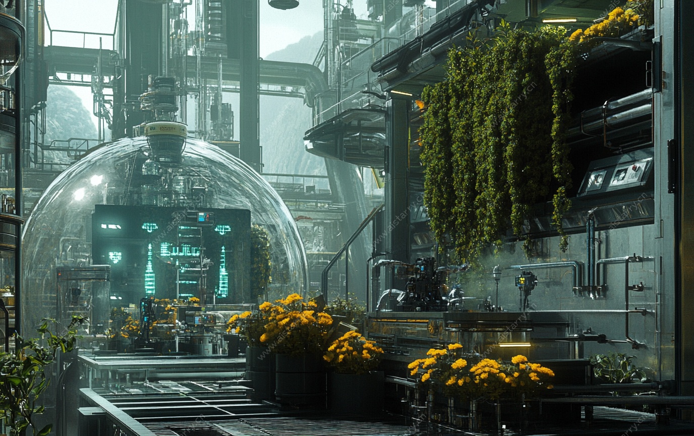未来工厂中的生态种植场景