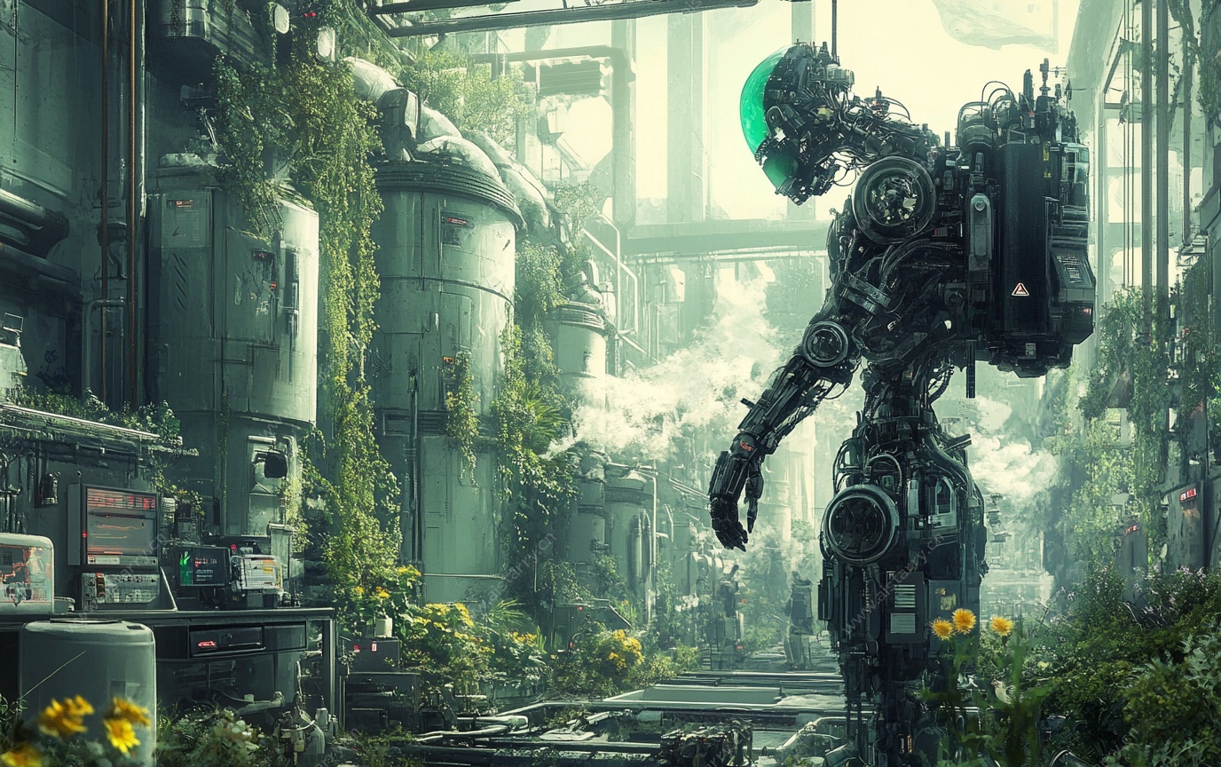 机械行者的废土奇幻世界