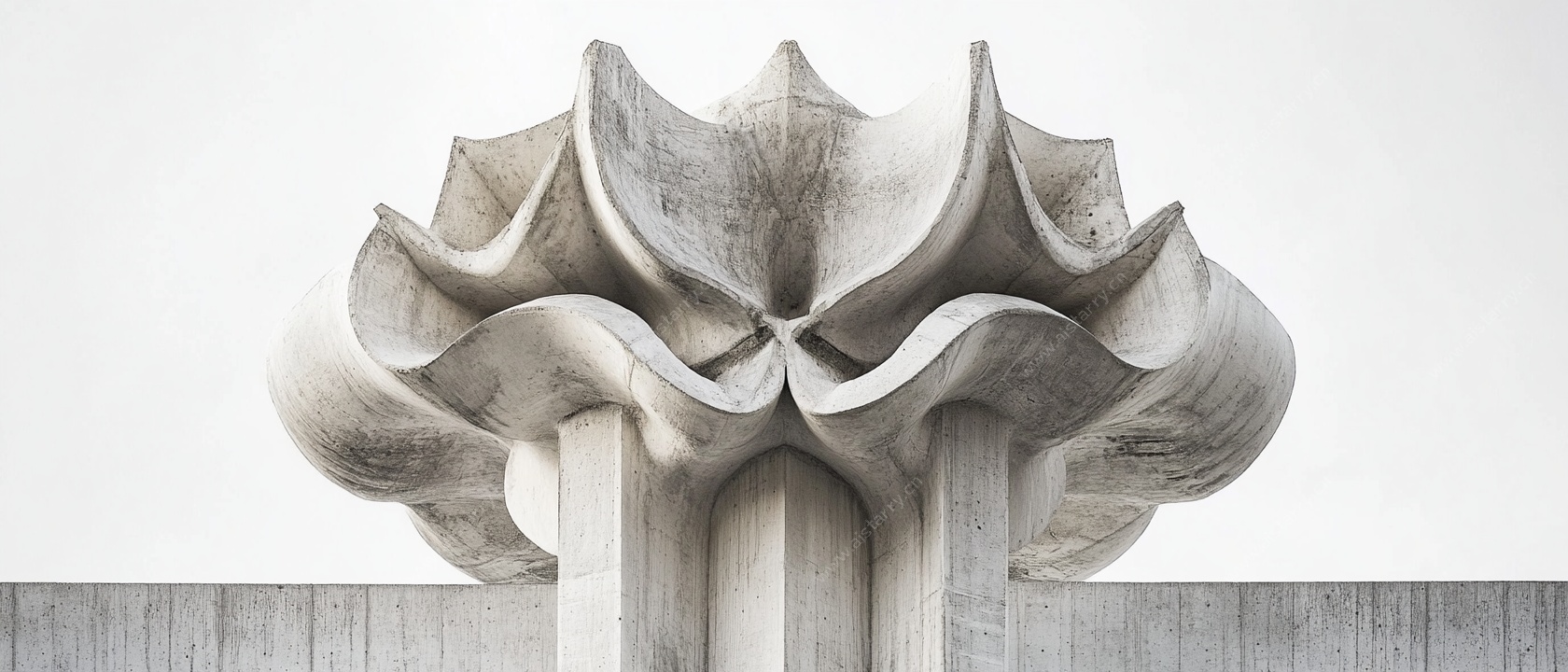 抽象混凝土艺术雕塑