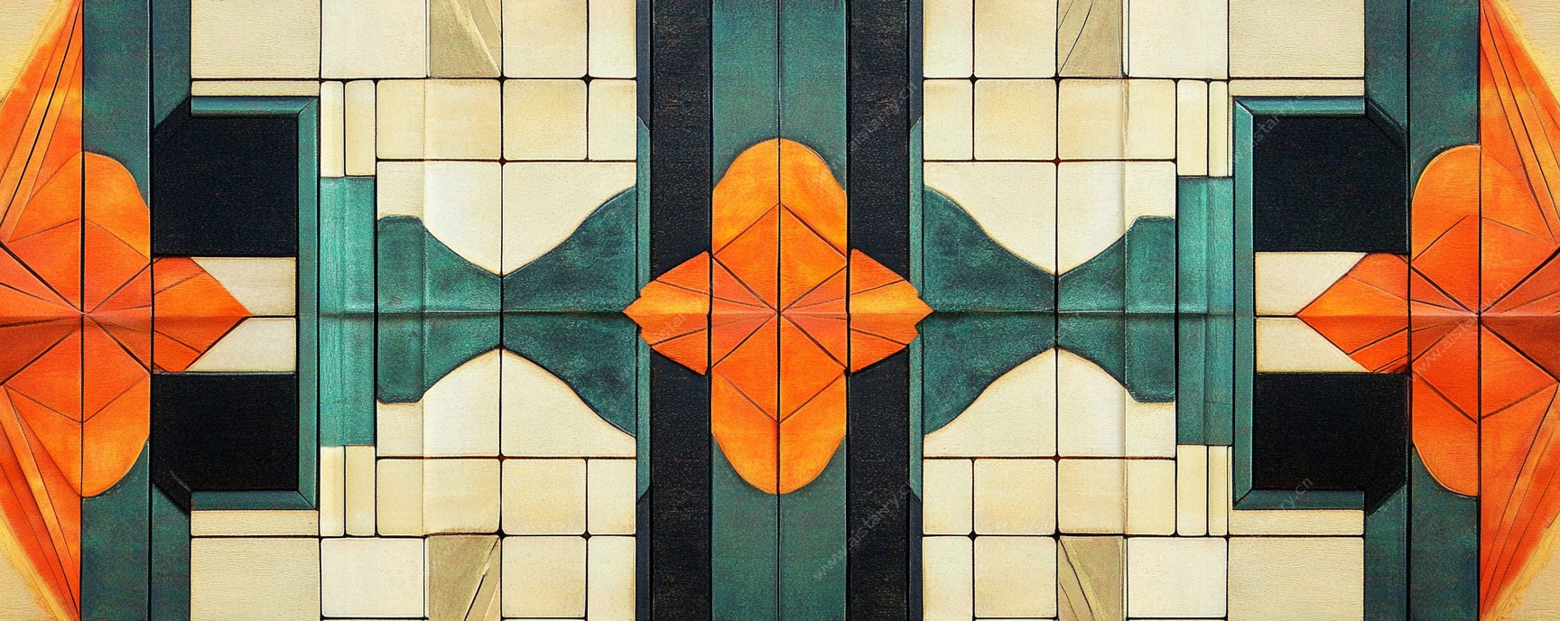 几何拼接装饰图案