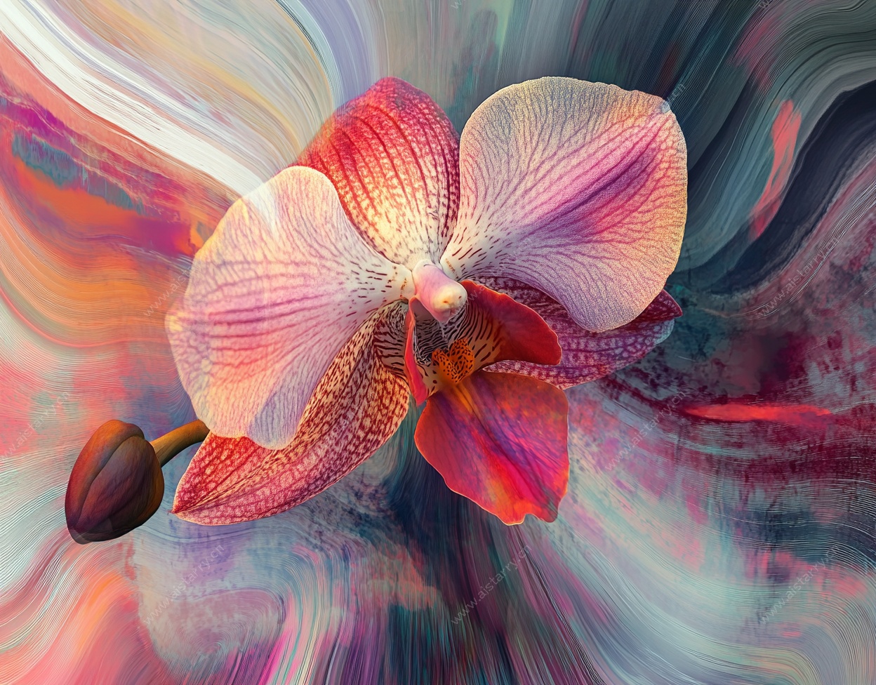 梦幻渐变蝴蝶兰艺术图