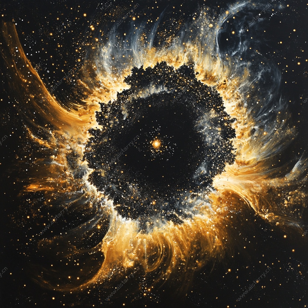 宇宙能量爆发绚丽景象