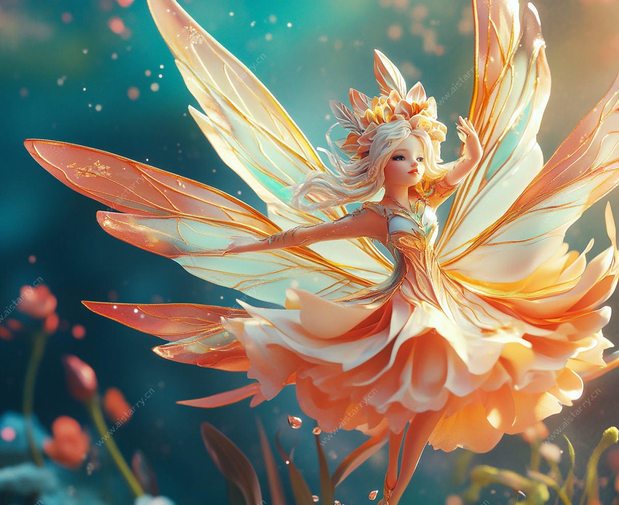 梦幻花仙子插画