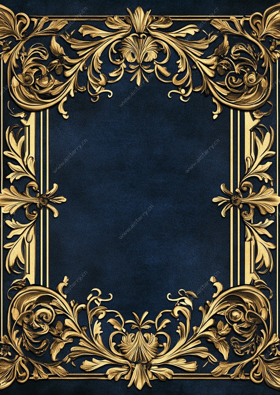 金色复古华丽边框图案