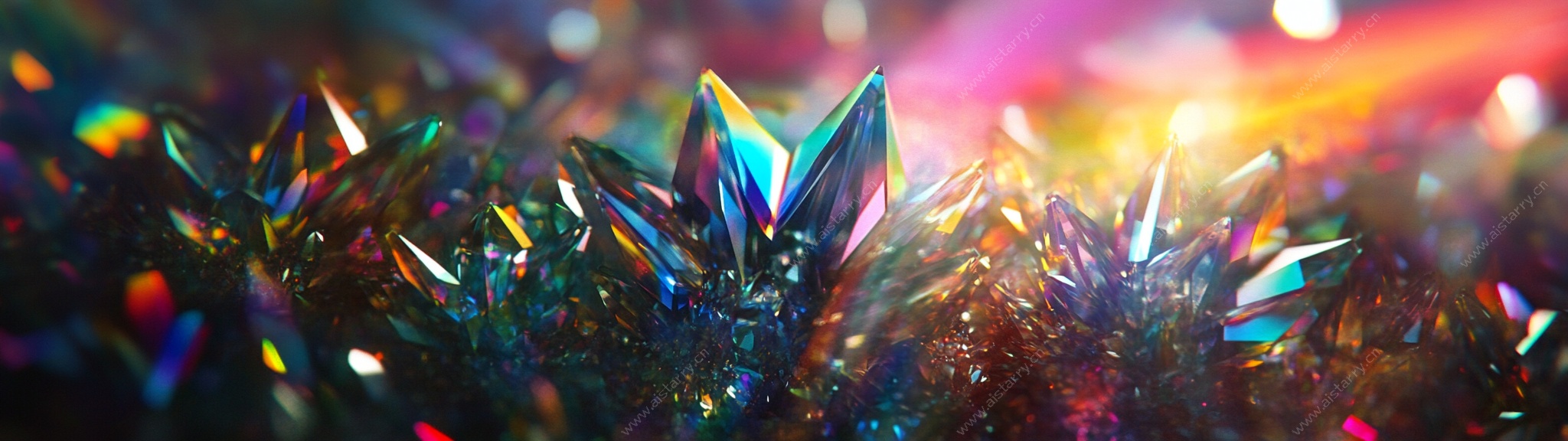 梦幻炫彩晶体微观世界