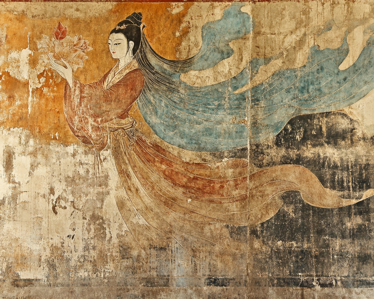 唐代飞天壁画艺术形象