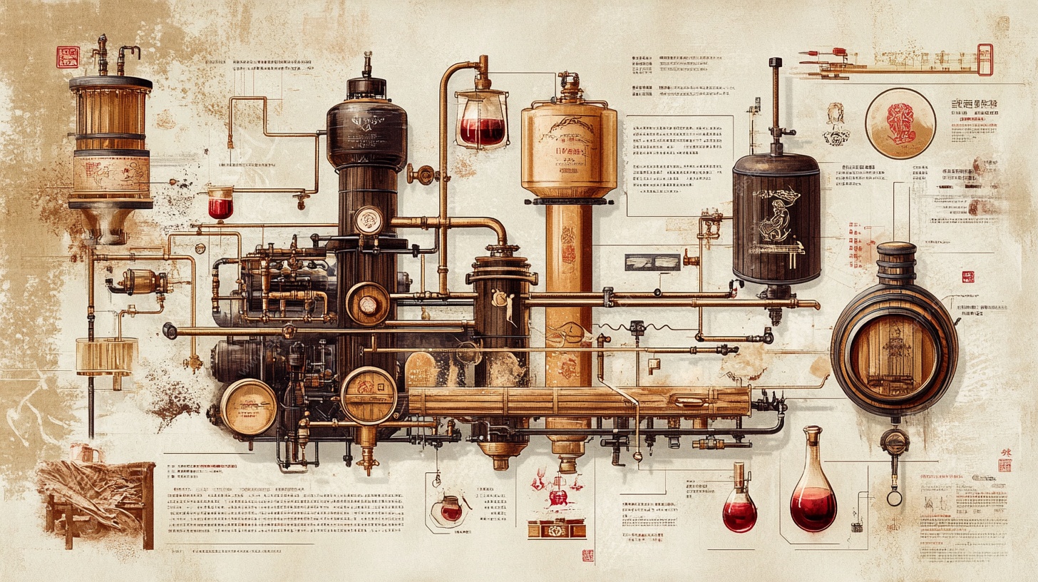 蒸汽朋克风机械装置图