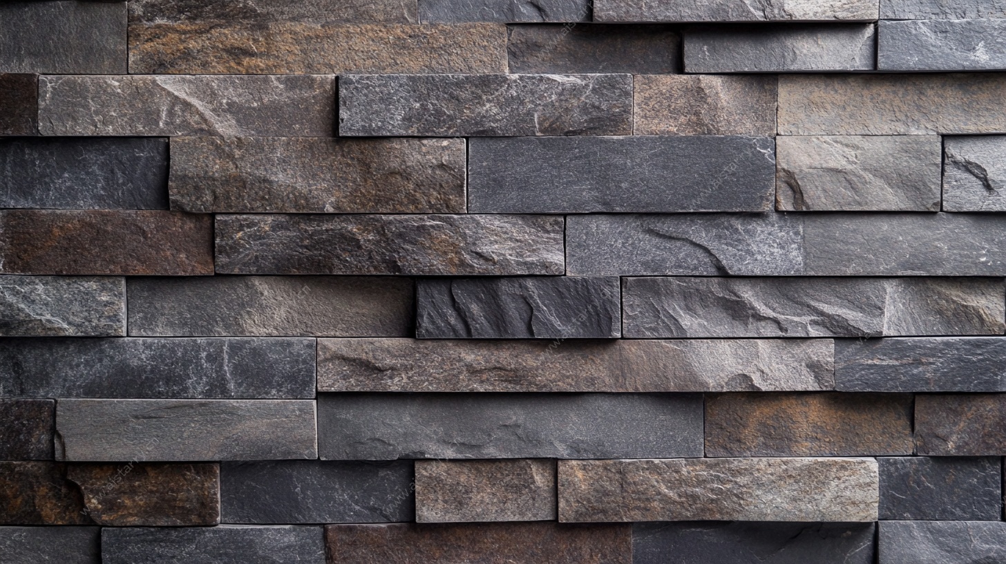 石砌纹理墙面特写