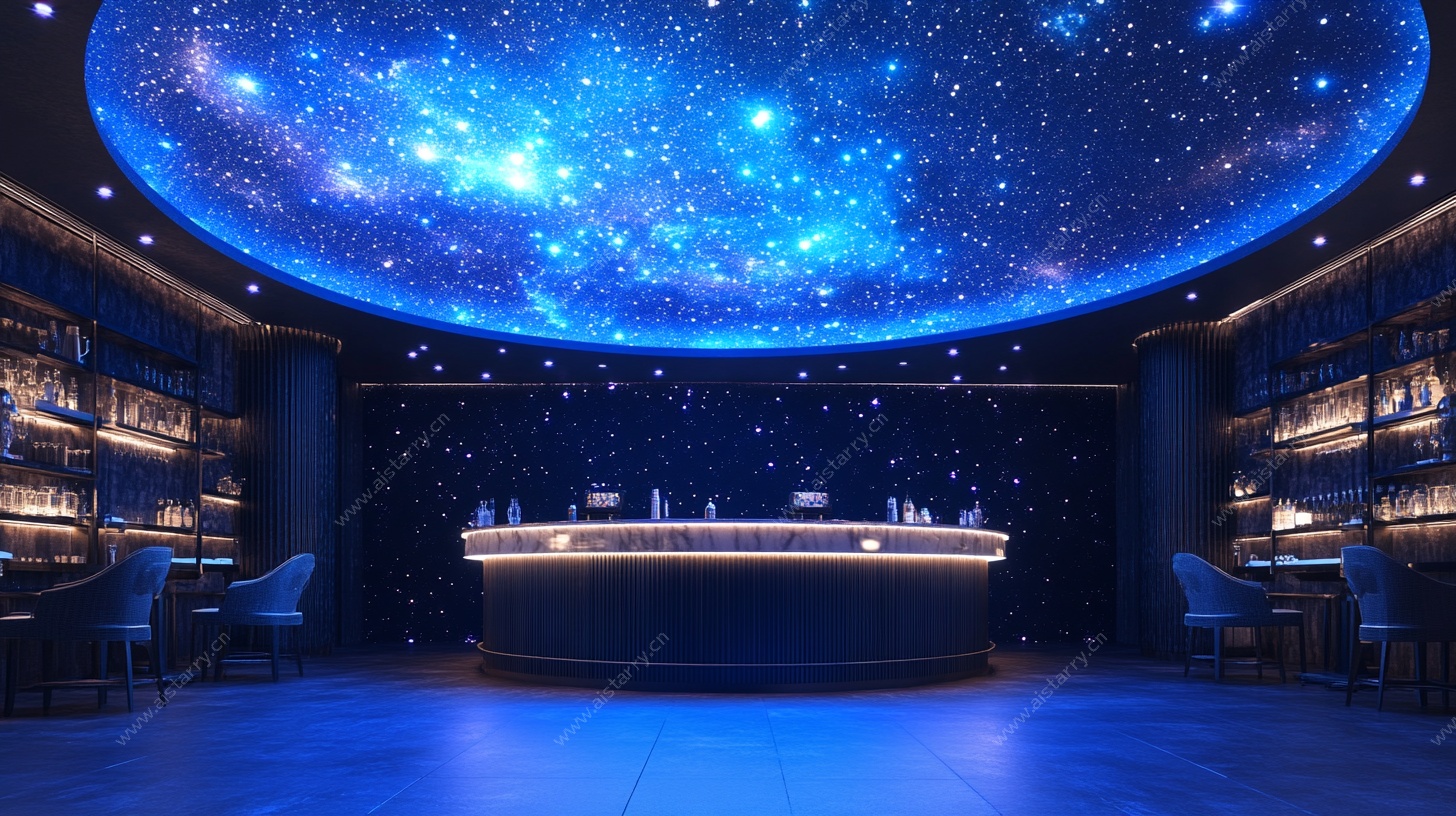 星空主题酒吧内部场景
