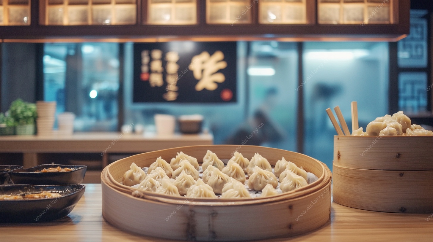 蒸笼里的美味饺子