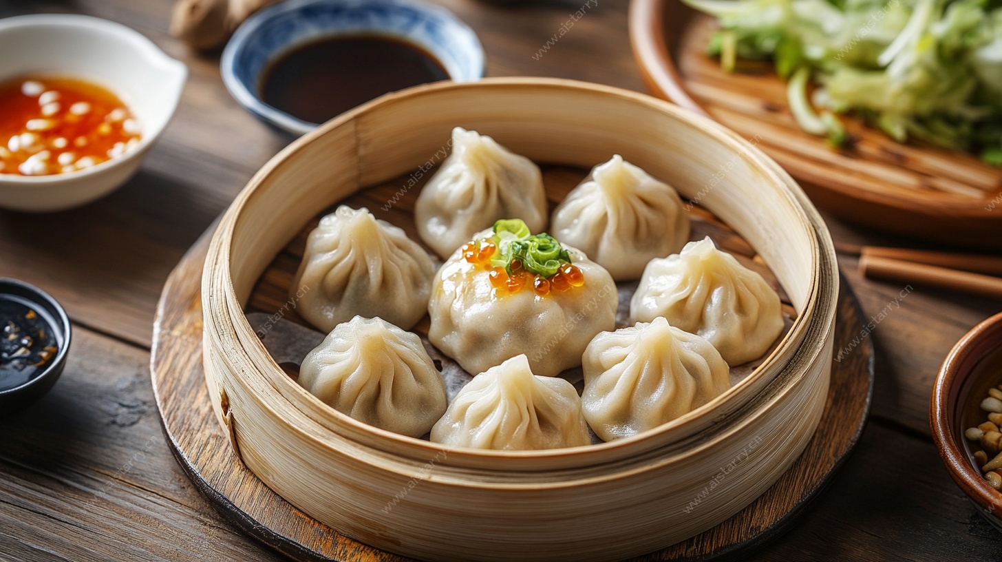 竹笼里的美味小笼包