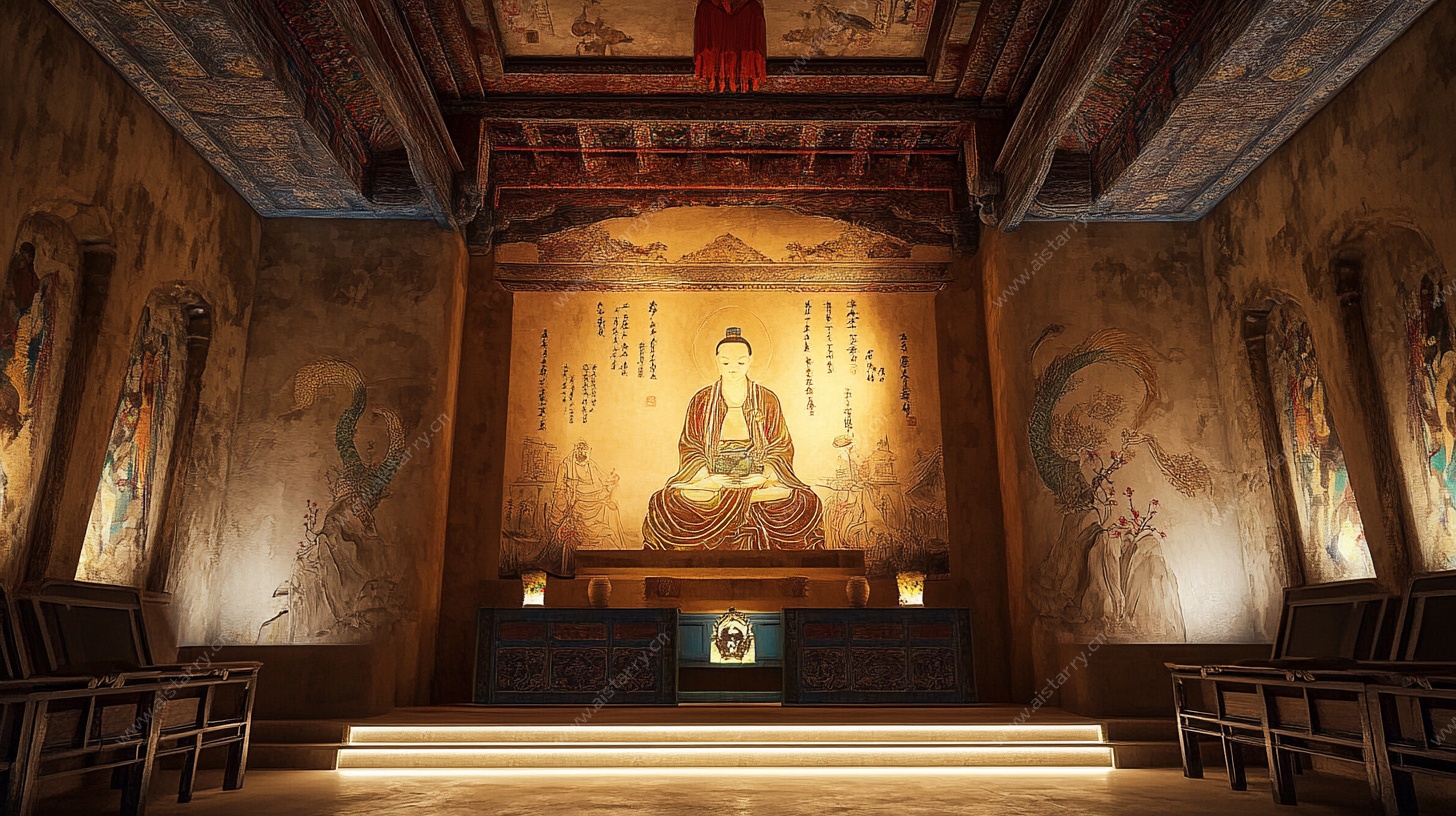 中式古雅禅意佛堂空间