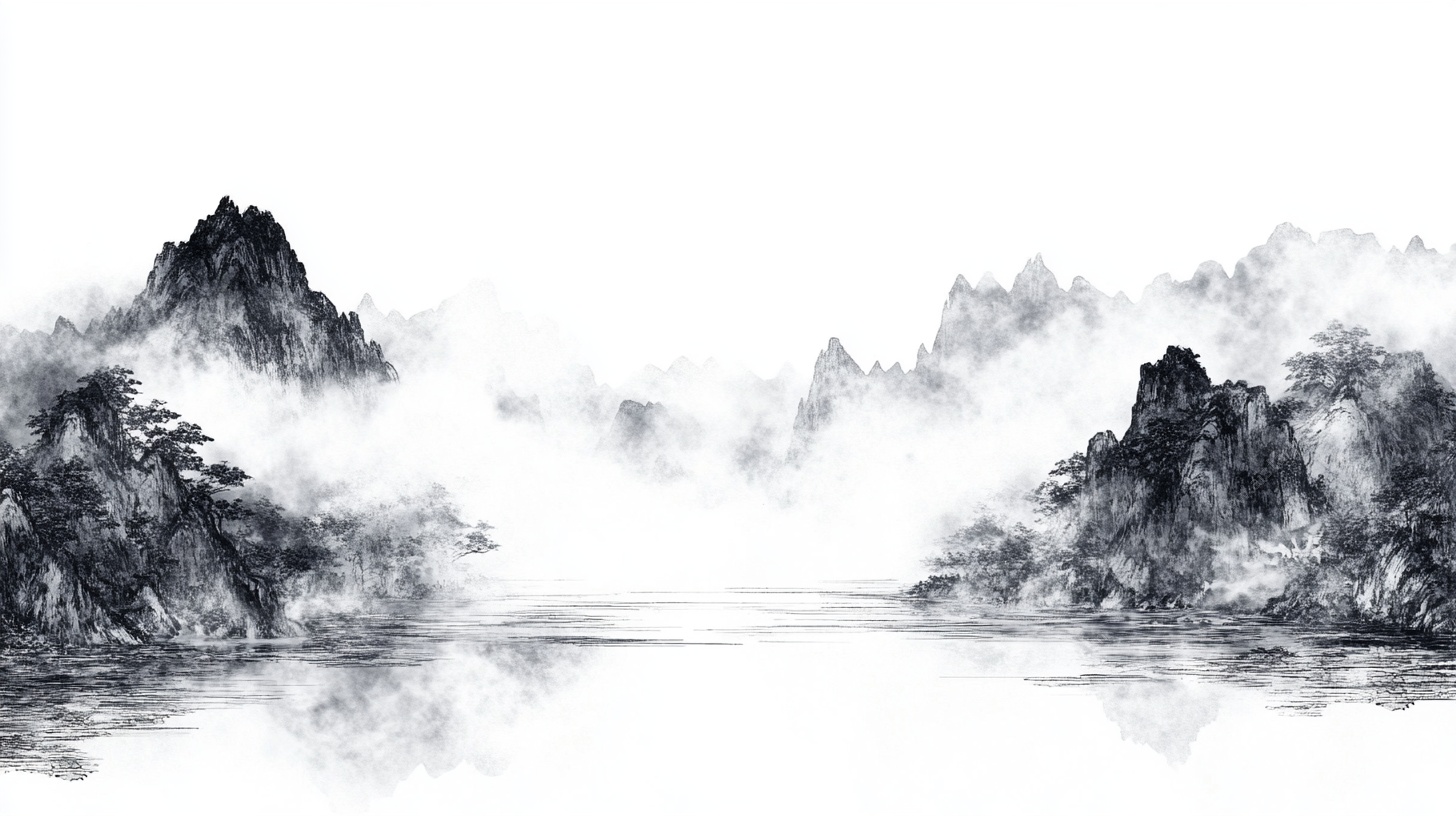 水墨山水意境图