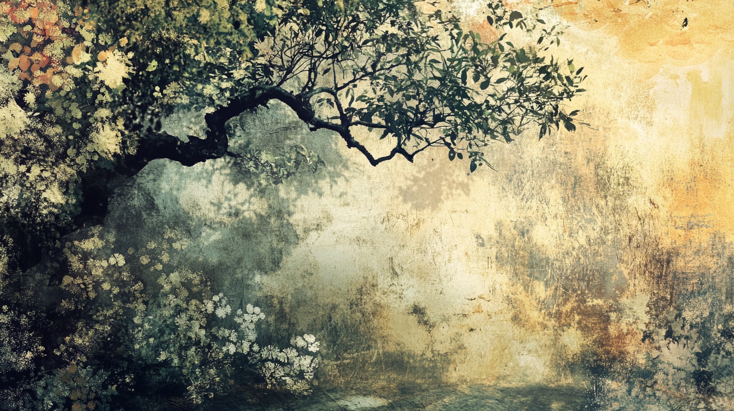 梦幻孤树风景图