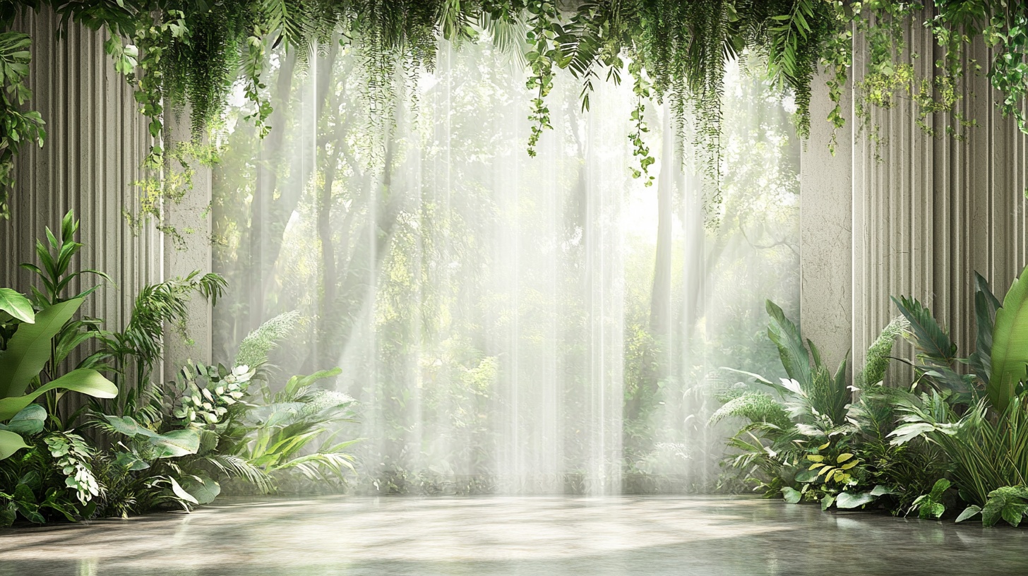 梦幻绿植垂挂室内场景