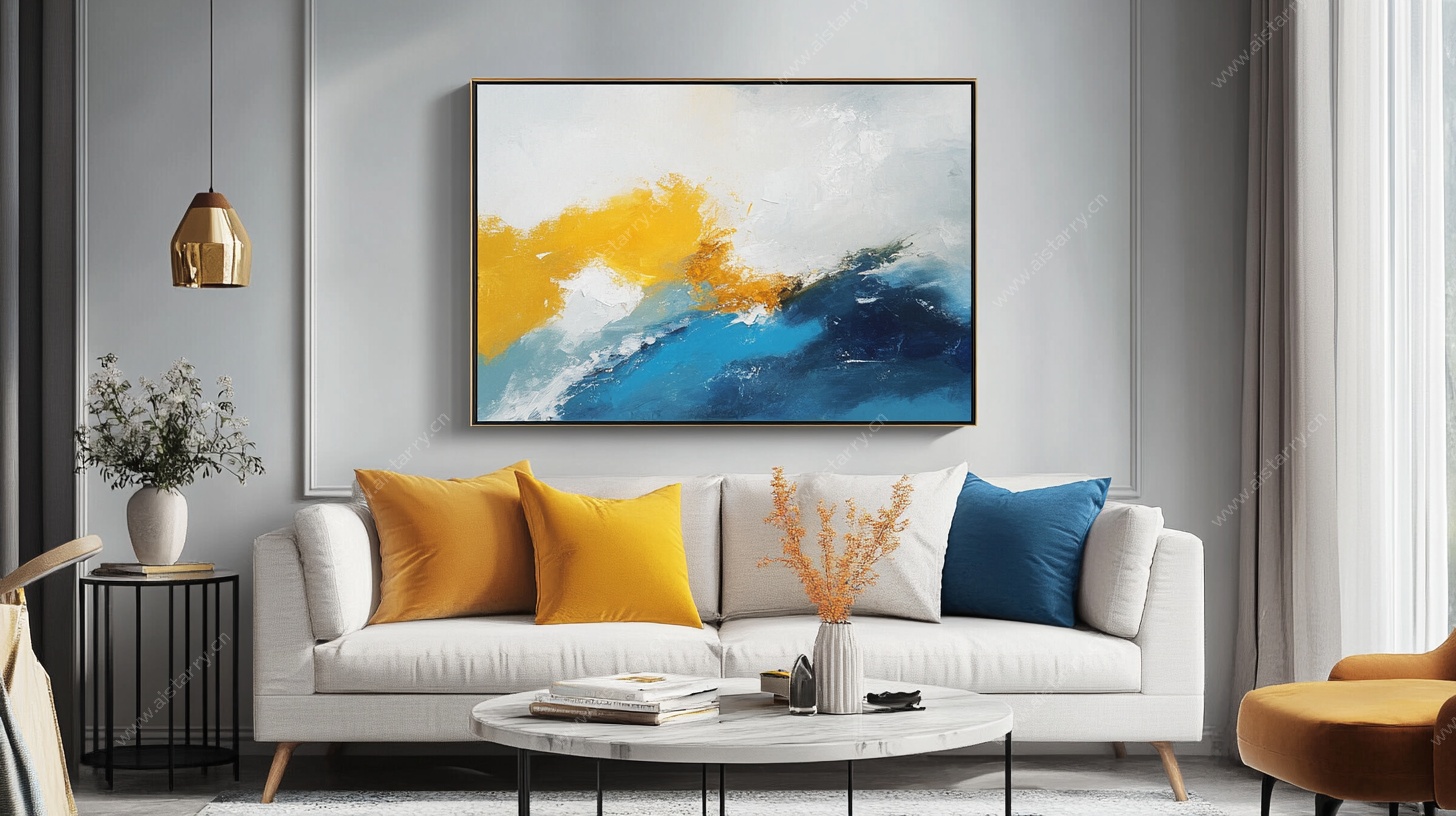 现代客厅抽象艺术挂画