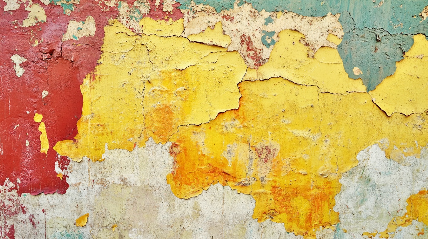 斑驳剥落的老旧墙面纹理