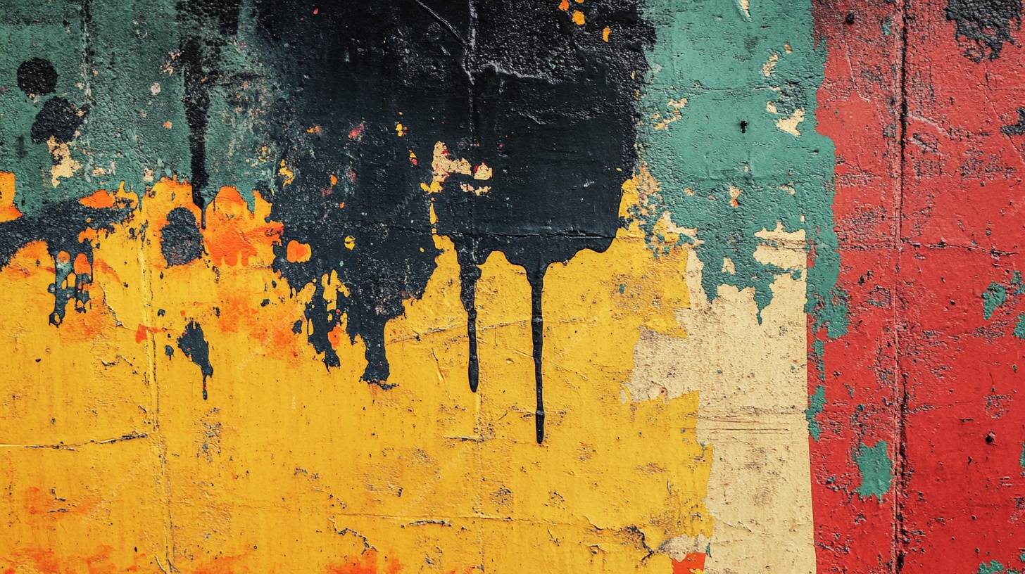 斑驳墙面艺术涂鸦纹理