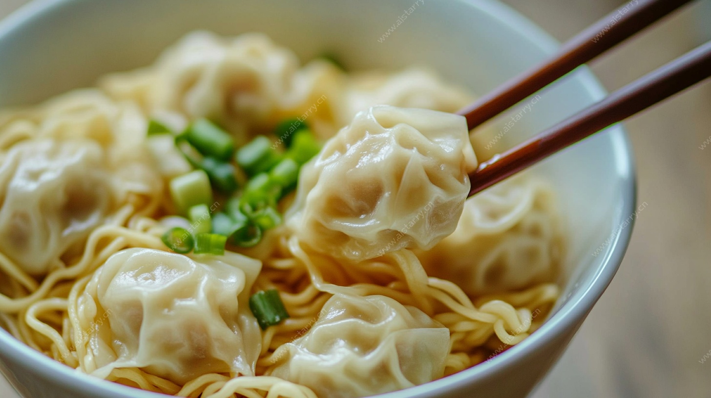 一碗美味馄饨面