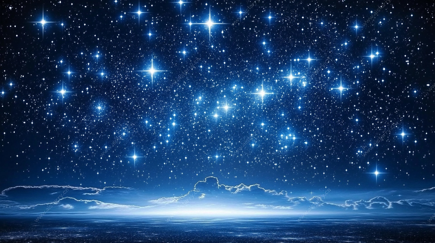 梦幻星空夜景图