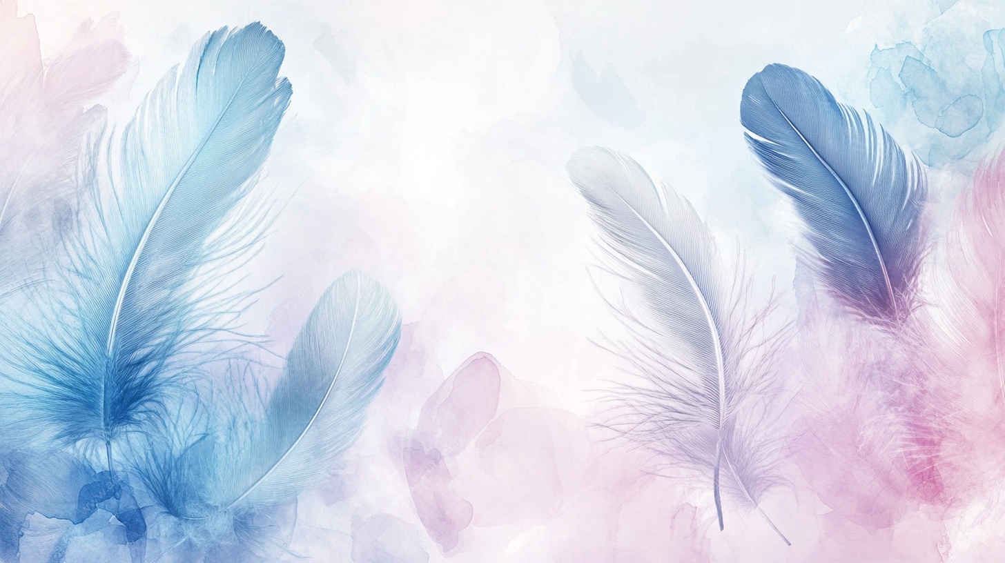 梦幻羽毛背景图