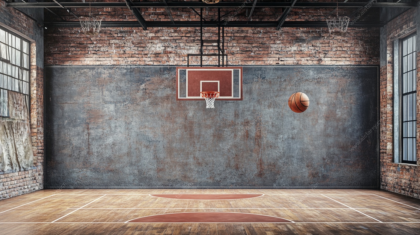 室内篮球场景