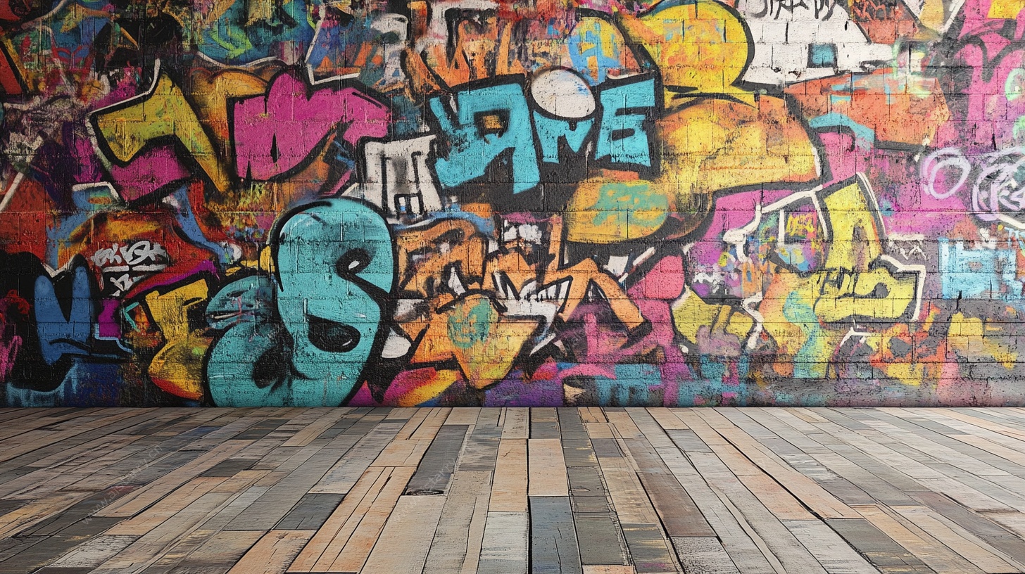 多彩涂鸦墙 潮流艺术空间