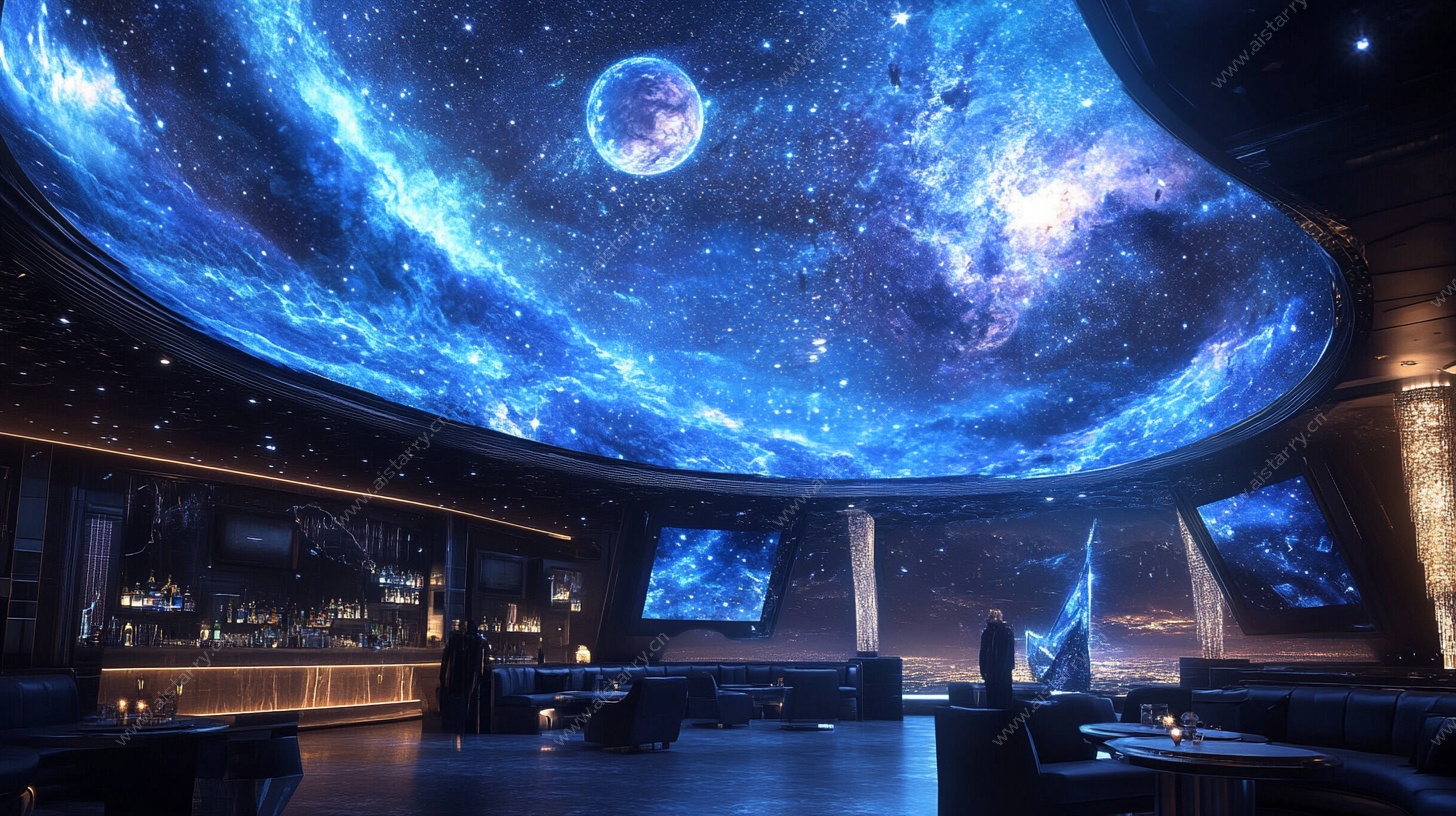 梦幻星空主题室内空间