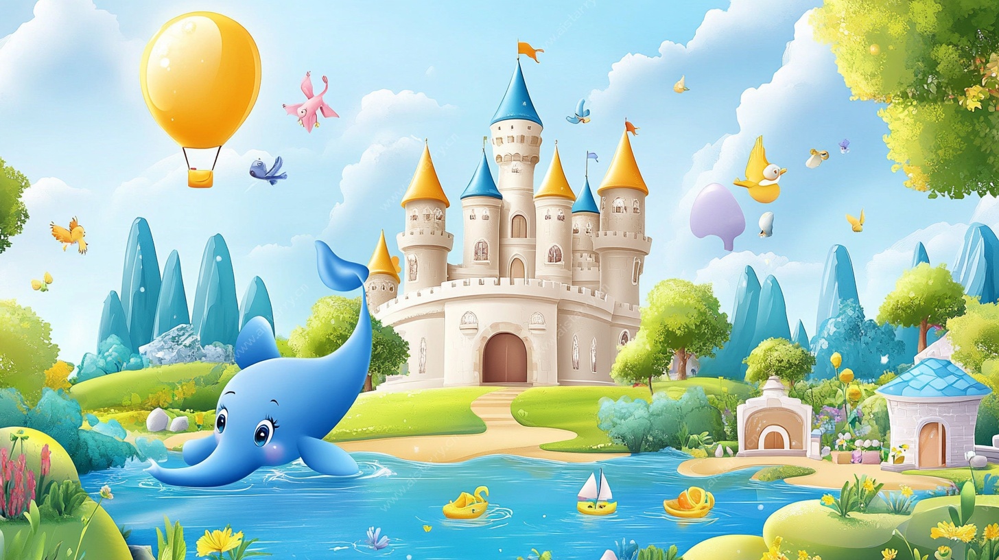 梦幻童话城堡风景图