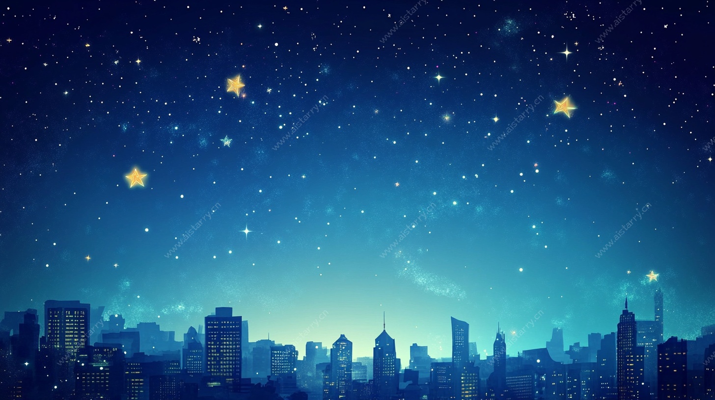 城市夜空星景