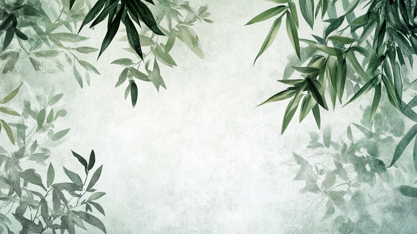 水墨竹叶背景图