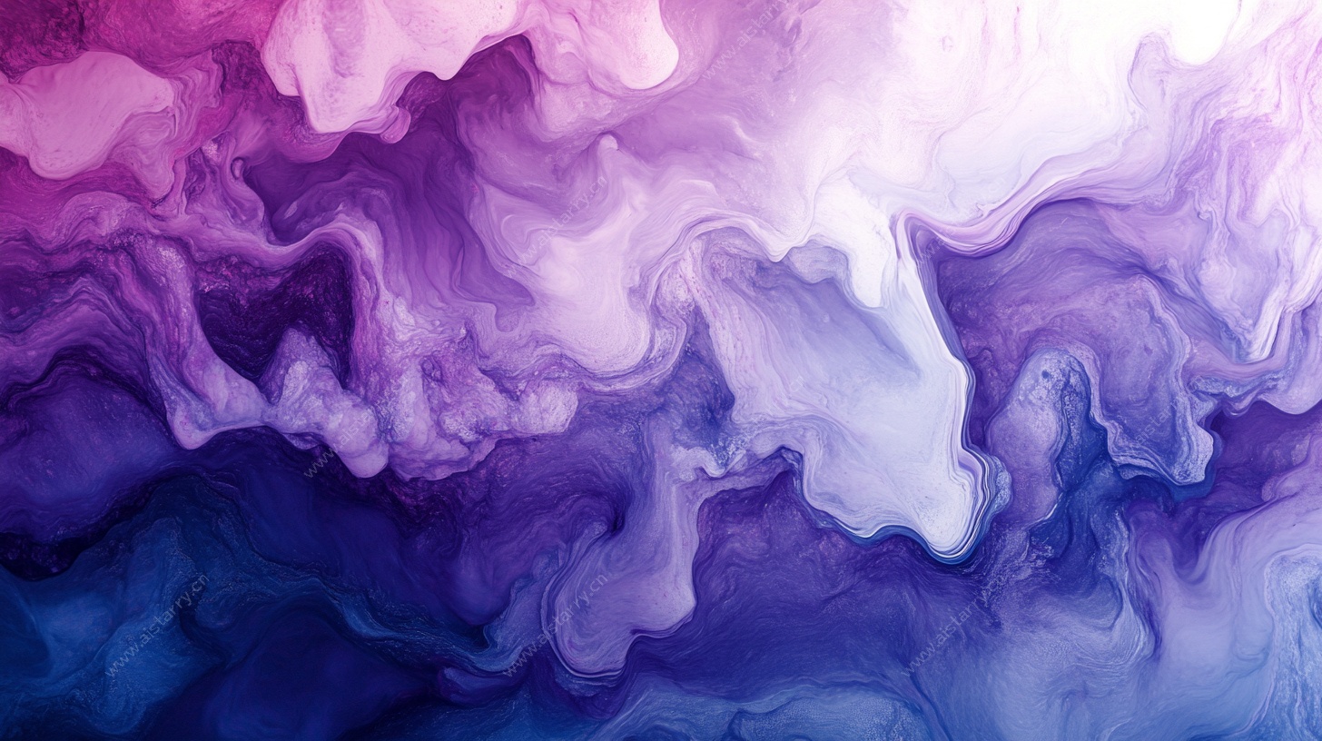 梦幻紫蓝流体艺术背景图