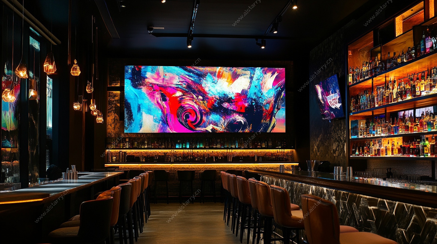 现代时尚酒吧内部场景