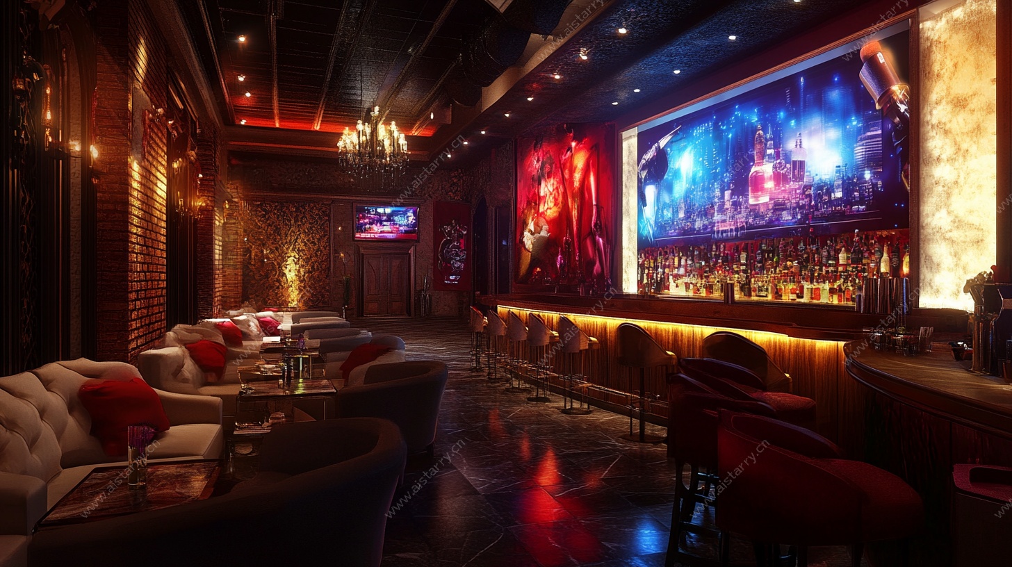 豪华夜店室内场景