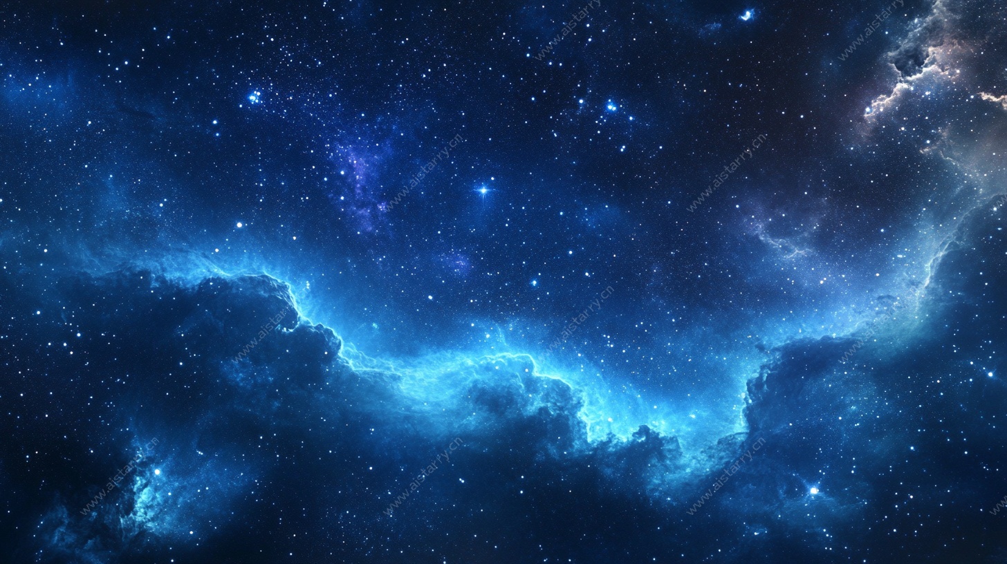 梦幻深邃星空图