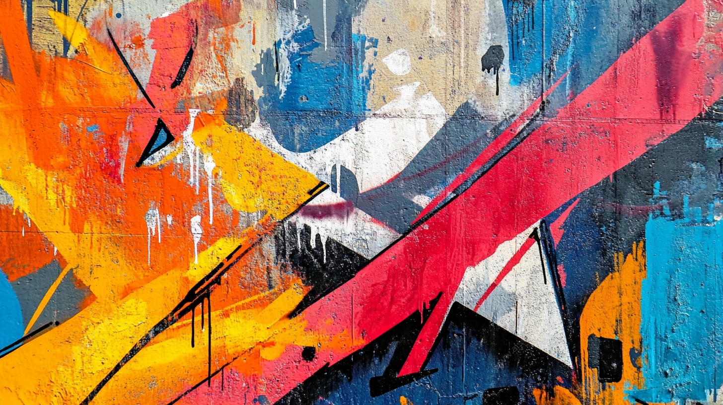 抽象涂鸦艺术画作