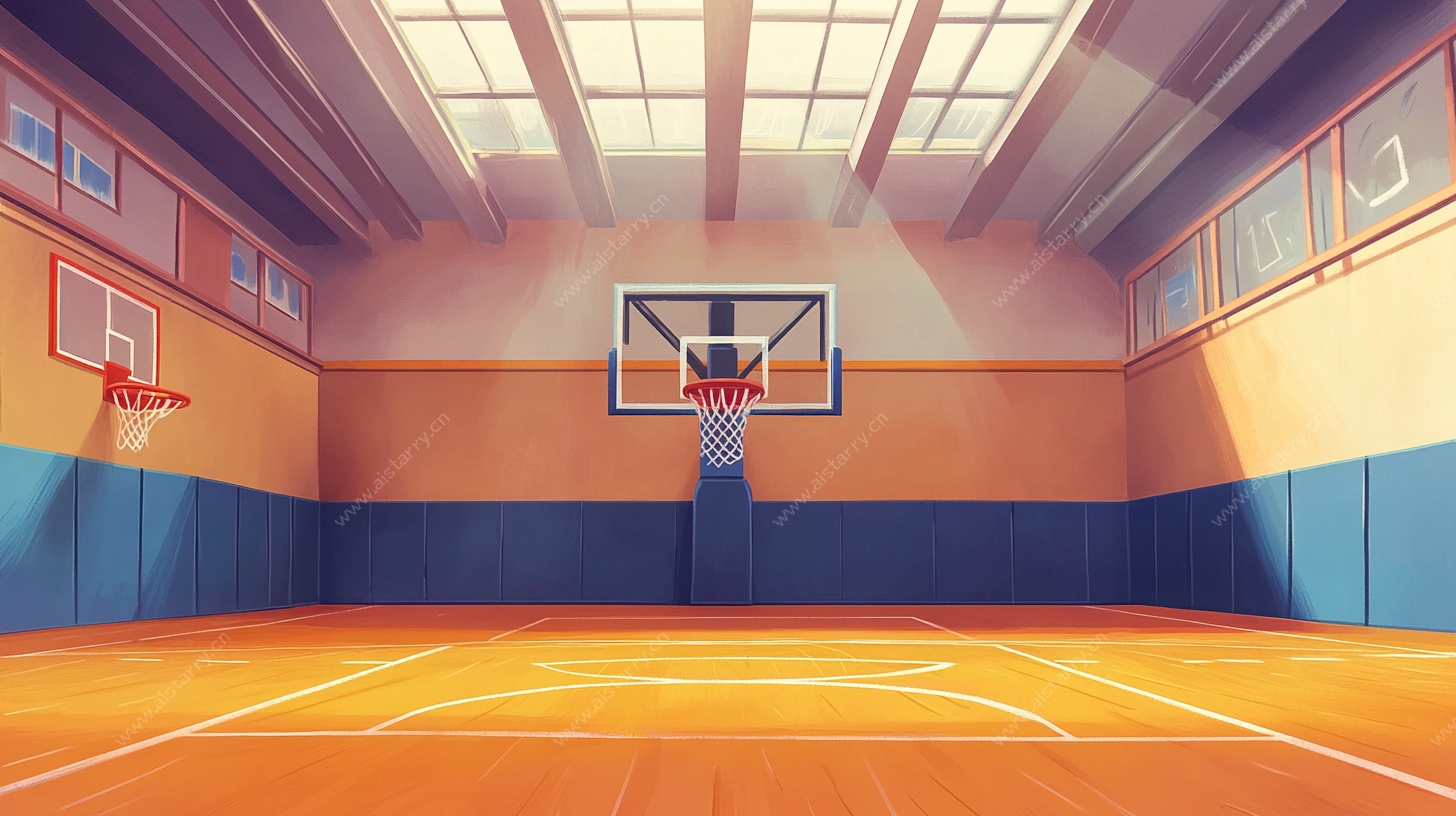 室内篮球场场景图