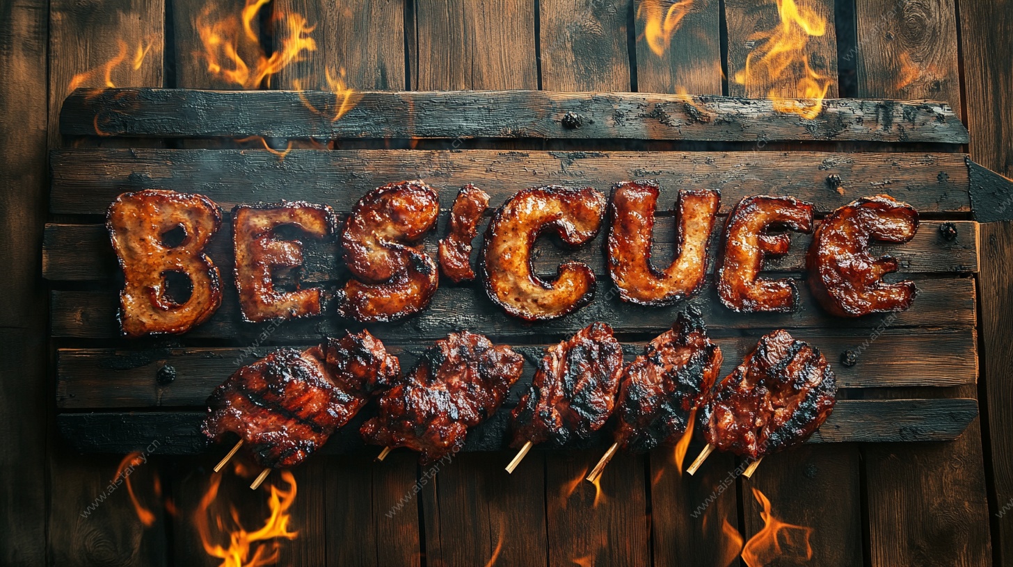 火焰中的美味烧烤盛宴