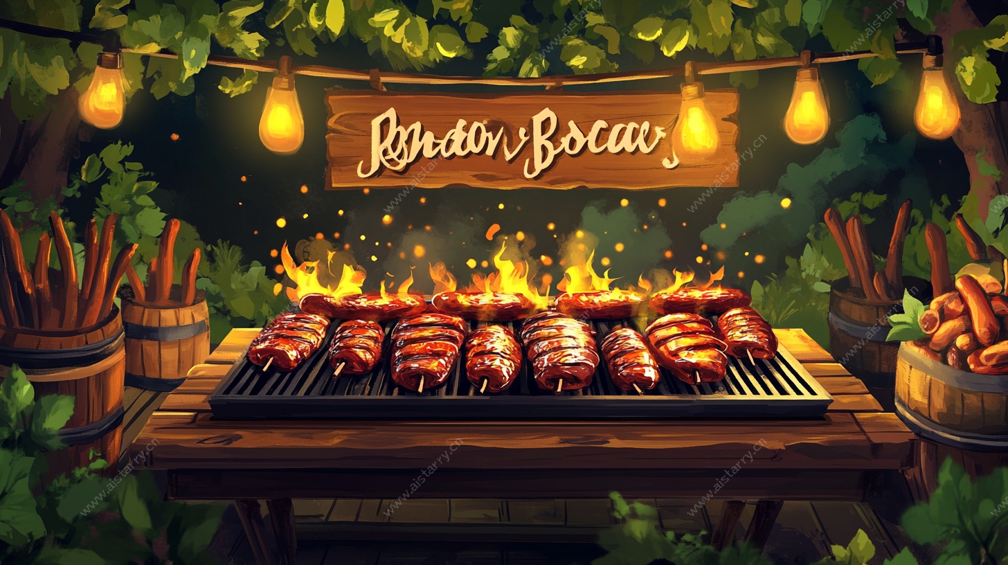 森林中的烧烤盛宴