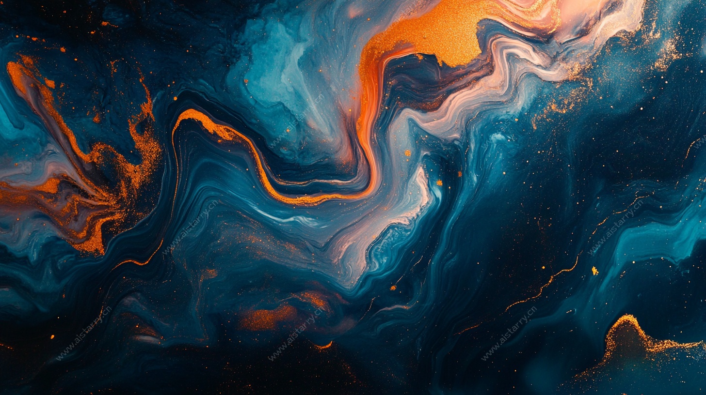 梦幻流体艺术抽象背景图