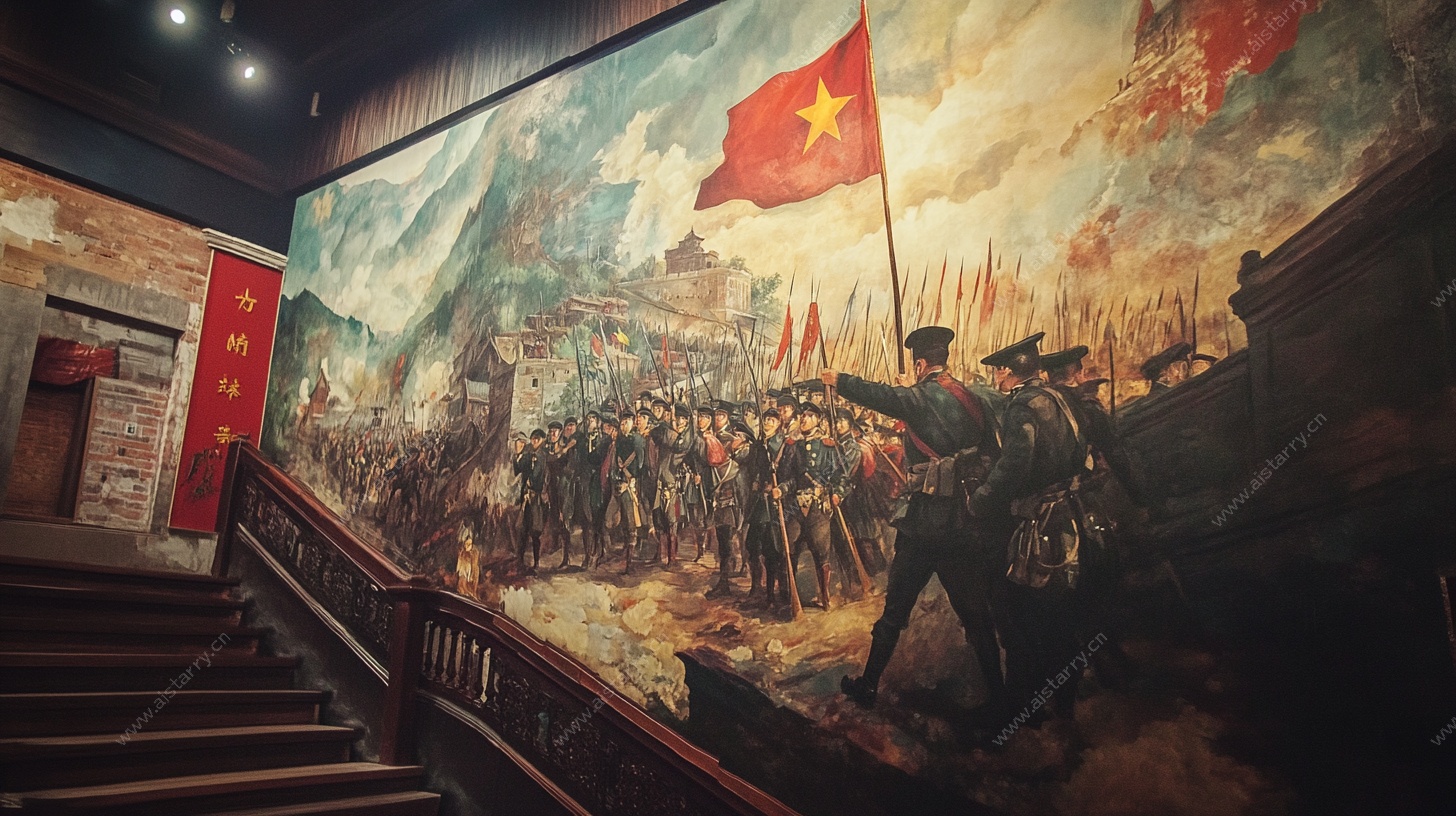 革命历史题材壁画场景