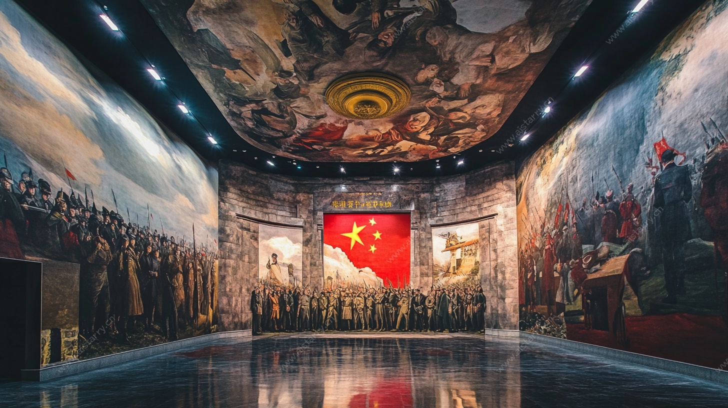中国主题艺术展厅场景